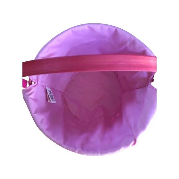 Pink Easter Basket with Flower and Butterfly Embroidered Linen - Picture 3 of 4